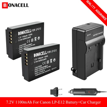 Bonacell LP-E12 LP E12 LPE12 Li-ion Battery +Car Charger for Canon EOS M50, EOS M100,100D Kiss X7 Rebel SL1 Camera L70
Bonacell LP-E12 LP E12 LPE12 Li-ion Battery +Car Charger for Canon EOS M50, EOS M100,100D Kiss X7 Rebel SL1 Camera L70