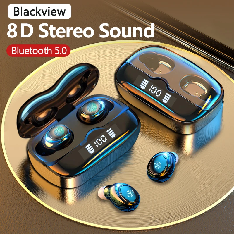 Беспроводной наушники для Blackview BV5100 BV9900 6900 A80 A70 Bluetooth цифровой светодиодный