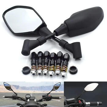 2Pcs/Pair Universial 8mm 10mm Motorcycle Mirror Convex Mirror black For Yamaha FZ1 FAZER FZ6 FZ6R FZ8 XJ6 MT-07 MT-09 FZ9 FZ-09
2Pcs/Pair Universial 8mm 10mm Motorcycle Mirror Convex Mirror black For Yamaha FZ1 FAZER FZ6 FZ6R FZ8 XJ6 MT-07 MT-09 FZ9 FZ-09