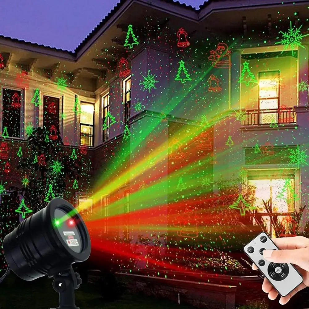 New Year Christmas Decoration LED Laser Projector Light Snowflake Elk Projection Lamp Stage Indoor Outdoor Waterproof Lighting
New Year Christmas Decoration LED Laser Projector Light Snowflake Elk Projection Lamp Stage Indoor Outdoor Waterproof Lighting