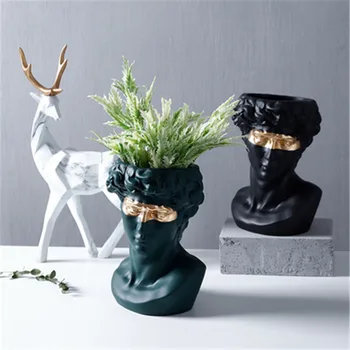 NORDIC RETRO DAVID HEAD PORTRAITS VASE GREECE CHARACTER SCULPTURES FLOWER RECEPTACLE DECOR STEREOSCOPIC RESIN FLOWERPOT X5224
NORDIC RETRO DAVID HEAD PORTRAITS VASE GREECE CHARACTER SCULPTURES FLOWER RECEPTACLE DECOR STEREOSCOPIC RESIN FLOWERPOT X5224
