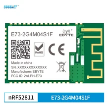E73-2G4M04S1F nRF52811 Chip BLE 5.1 Pact SMD Bluetooth Wireless SOC module Built-in PCB antenna support mesh ad hoc network
E73-2G4M04S1F nRF52811 Chip BLE 5.1 Pact SMD Bluetooth Wireless SOC module Built-in PCB antenna support mesh ad hoc network
