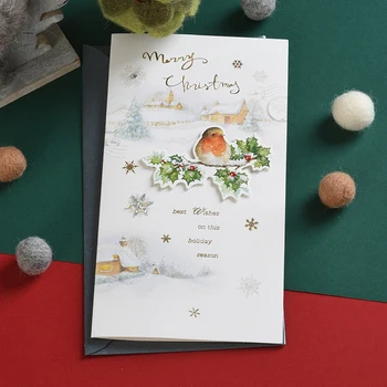 Christmas Greeting Card Retro Stereo Patch Business Christmas Decoration Blessing Thank You Card Notecards and Envelopes
Christmas Greeting Card Retro Stereo Patch Business Christmas Decoration Blessing Thank You Card Notecards and Envelopes