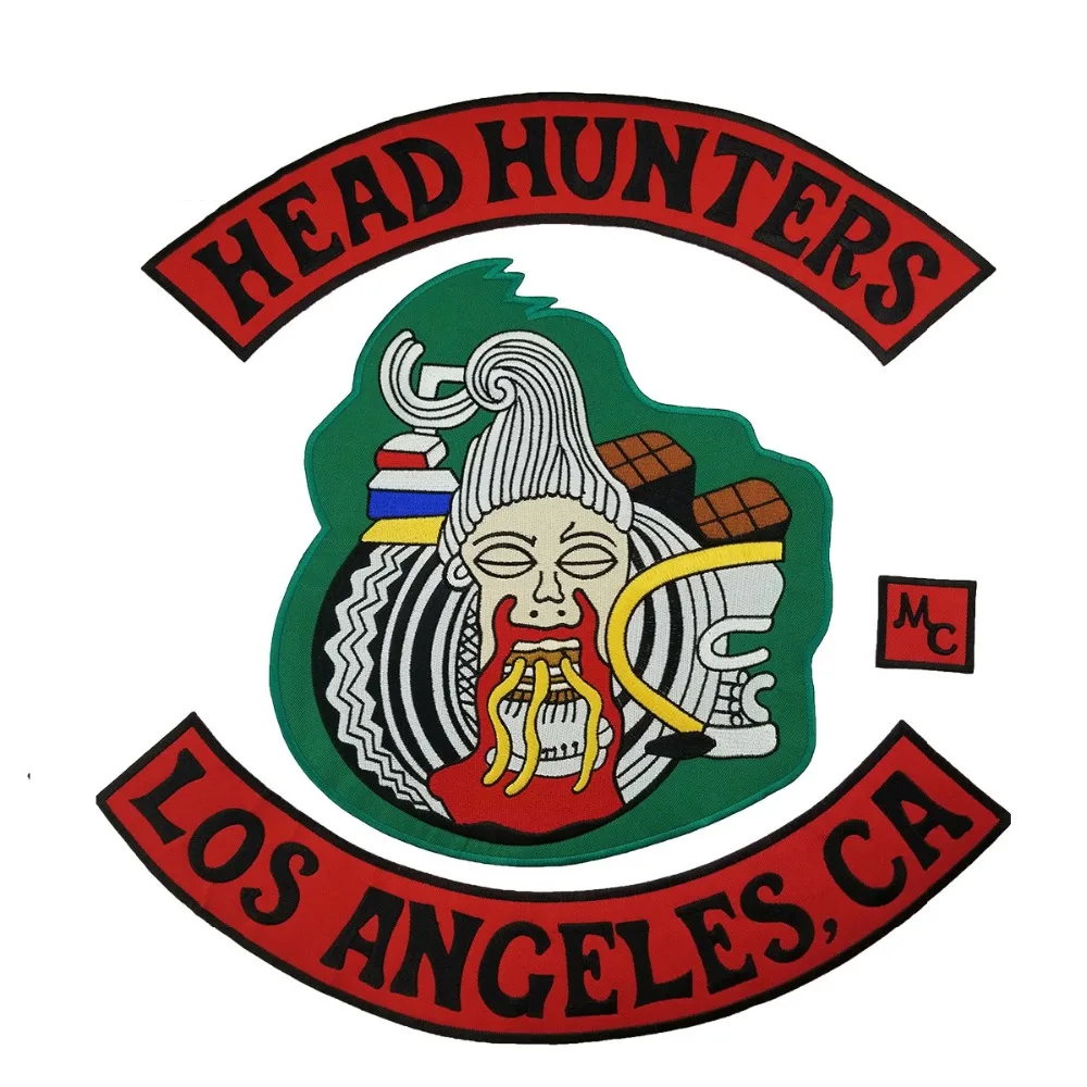 Нашивка с черной этикеткой HEAD Hunter общественный значок полный комплект патч для
