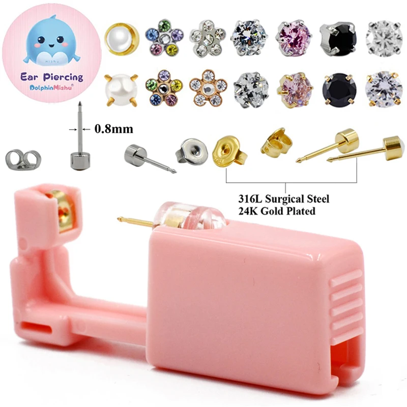1PC Disposable Sterile Ear Piercing Unit Cartilage Tragus Helix Piercing Gun NO PAIN Piercer Tool Machine Kit Stud New Design
1PC Disposable Sterile Ear Piercing Unit Cartilage Tragus Helix Piercing Gun NO PAIN Piercer Tool Machine Kit Stud New Design