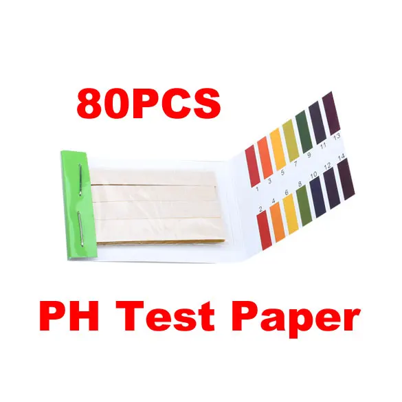 80 Strips PH Meters Indicator Paper Value 1-14 Litmus Testing Tester Urine Health Care Water Soilsting Kit | Инструменты
