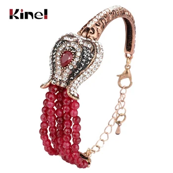 Kinel Luxury Red Natural Stone Bracelet Vintage Antique Gold Color Crystal Bracelets For Women Christmas Gift Turkish Jewelry
Kinel Luxury Red Natural Stone Bracelet Vintage Antique Gold Color Crystal Bracelets For Women Christmas Gift Turkish Jewelry