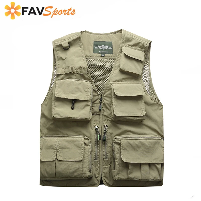 5 Colors Casual Fishing Vest Male Loose Large Size Spring /autumn Multi-pocket Quick-drying Vest Fishing Accessories For M-7XL
5 Colors Casual Fishing Vest Male Loose Large Size Spring /autumn Multi-pocket Quick-drying Vest Fishing Accessories For M-7XL