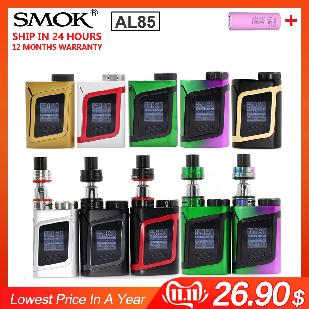 Набор для вейпа SMOK AL85 электронная сигарета с баком V8 Baby 85 Вт испарителя Micro TFV4 MINI
