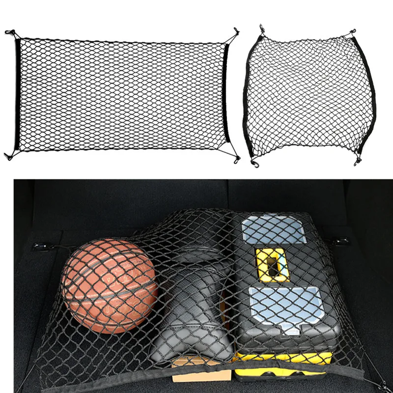 Car universal trunk net, elastic and strong nylon cargo luggage storage manager net, with hooks, for car van SUV cargo net
Car universal trunk net, elastic and strong nylon cargo luggage storage manager net, with hooks, for car van SUV cargo net