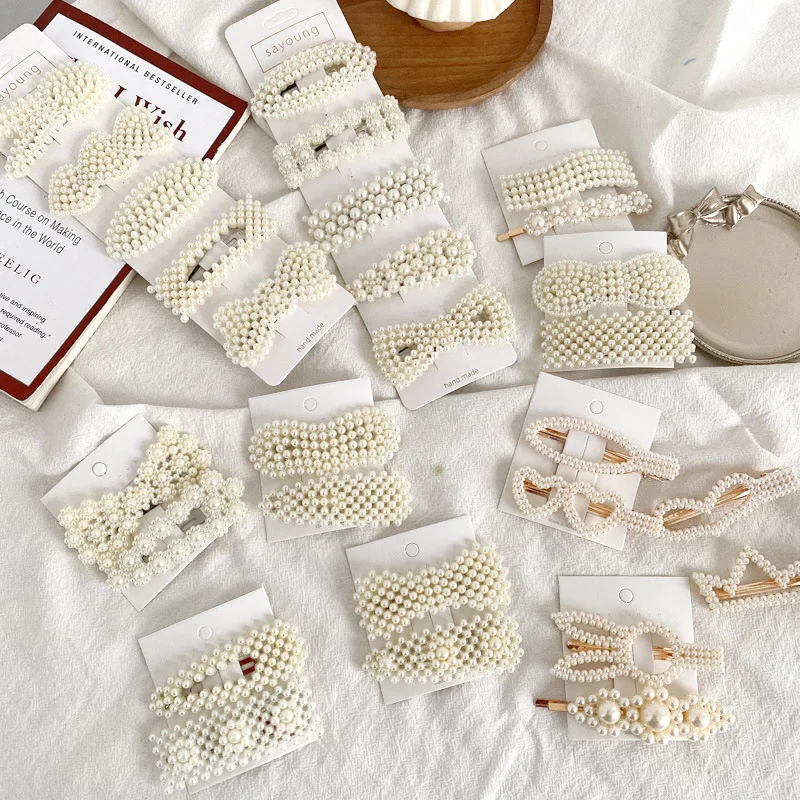 29 Styles Full pearls Alloy BB Hair Clips For Women Fashion Sweet Imitation Korean Style Hairpins Hairgrip Girl Hair Accessorie
29 Styles Full pearls Alloy BB Hair Clips For Women Fashion Sweet Imitation Korean Style Hairpins Hairgrip Girl Hair Accessorie