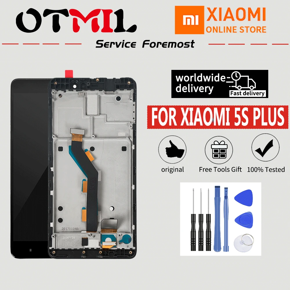 Original For Xiaomi Mi5S Plus LCD Display Touch Screen Digitizer with Frame For Xiaomi MI 5S Plus Display Mi5 S Plus MI5S+ LCD
Original For Xiaomi Mi5S Plus LCD Display Touch Screen Digitizer with Frame For Xiaomi MI 5S Plus Display Mi5 S Plus MI5S+ LCD