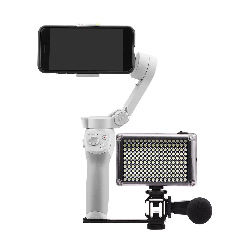 LED Video Fill Light Mount Cold Shoe Microphone Bracket Holder for DJI OM 4 3 2 for Zhiyun Smooth 4 for Feiyu Vimble Vlog Pocket
LED Video Fill Light Mount Cold Shoe Microphone Bracket Holder for DJI OM 4 3 2 for Zhiyun Smooth 4 for Feiyu Vimble Vlog Pocket