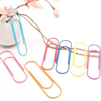 40pcs Paper Clips 100MM Jumbo Metal-Coated Paper Clip Holder Multicolored Files Sheet Holder for Office School (Random Color)
40pcs Paper Clips 100MM Jumbo Metal-Coated Paper Clip Holder Multicolored Files Sheet Holder for Office School (Random Color)