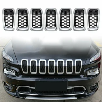 Grid Grill insert Cover For Jeep Cherokee 2014-2018 ABS 7pcs Accessories
Grid Grill insert Cover For Jeep Cherokee 2014-2018 ABS 7pcs Accessories