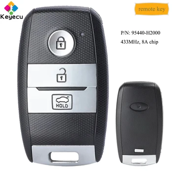 KEYECU Replacement Smart Remote Control Car Key With 3 Button 433MHz 8A Chip - FOB for Kia K2 KX3 KXCROSS 2018 P/N: 95440-H2000
KEYECU Replacement Smart Remote Control Car Key With 3 Button 433MHz 8A Chip - FOB for Kia K2 KX3 KXCROSS 2018 P/N: 95440-H2000