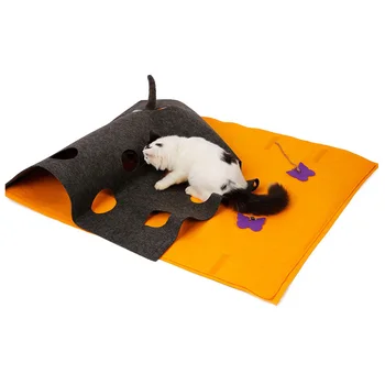 Hide-and-seek Cat Playing Mat Multi-functional DIY Shape Cat Playing Blanket Puzzle Tunnel Toy Pet Play Toy Products Supplies
Hide-and-seek Cat Playing Mat Multi-functional DIY Shape Cat Playing Blanket Puzzle Tunnel Toy Pet Play Toy Products Supplies