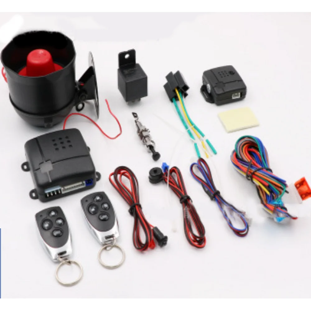Universal 12v car anti-theft device alarm 30-100m LED indicator double remote control remote car search button opens the trunk
Universal 12v car anti-theft device alarm 30-100m LED indicator double remote control remote car search button opens the trunk