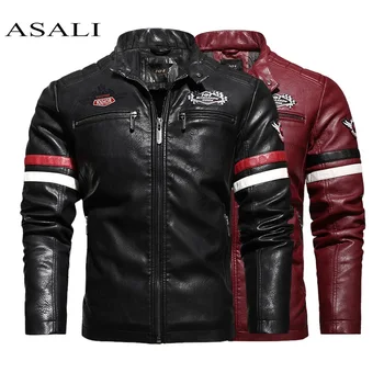 Men 2020 Autumn New Motorcycle Causal PU Leather Warm Jacket Coat Mens Masculinas Windproof Jacket Overcoat Chaqueta masculina
Men 2020 Autumn New Motorcycle Causal PU Leather Warm Jacket Coat Mens Masculinas Windproof Jacket Overcoat Chaqueta masculina