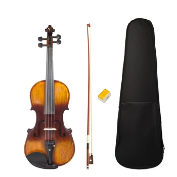 HOT-4/4 Full Size Acoustic Violin with Case + Bow + Rosin Suitable for Large Student Violin Brown Violin
HOT-4/4 Full Size Acoustic Violin with Case + Bow + Rosin Suitable for Large Student Violin Brown Violin