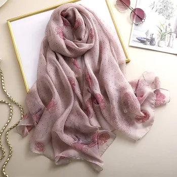 New Fabric Silk Scarf Women 2020 New Spring Autumn Travel Pashmina Large Size Shawls and Wraps Dot Floral Print Winter Scarves
New Fabric Silk Scarf Women 2020 New Spring Autumn Travel Pashmina Large Size Shawls and Wraps Dot Floral Print Winter Scarves