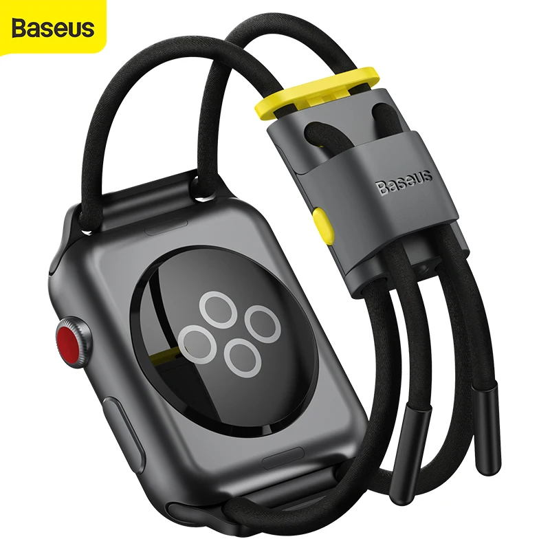 Baseus Rope Watch Band For Apple Watch Series 3/4/5/6/SE Lockable Rope Strap with Storage Slot Adjustment Cutout Strape Design
Baseus Rope Watch Band For Apple Watch Series 3/4/5/6/SE Lockable Rope Strap with Storage Slot Adjustment Cutout Strape Design