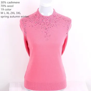 naizaiga 30%cashmere 70% wool blending solid women fashion pullovers spring sweater YDSM42
naizaiga 30%cashmere 70% wool blending solid women fashion pullovers spring sweater YDSM42
