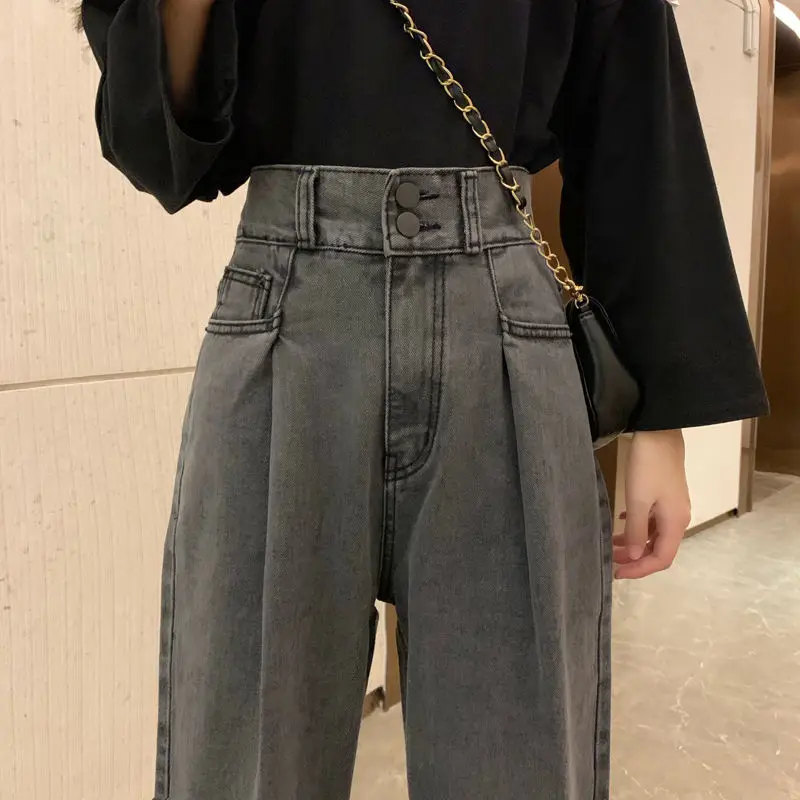 Large Girl's Large Size Jeans Spring and Autumn New 2020 Women's Loose High Waist Straight Wide Leg Pants Slim Fashion
Large Girl's Large Size Jeans Spring and Autumn New 2020 Women's Loose High Waist Straight Wide Leg Pants Slim Fashion