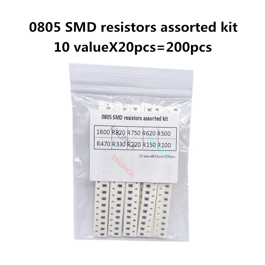 200 шт. 1% SMD резисторы, набор в ассортименте, 10 valuex20 шт. = 0805 шт. 1R00 R820 R750 R620 R500 R470 R330 R220 R150 R100
200 шт. 1% SMD резисторы, набор в ассортименте, 10 valuex20 шт. = 0805 шт. 1R00 R820 R750 R620 R500 R470 R330 R220 R150 R100