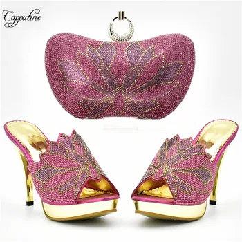 Amazing fuchsia pink thin high heel shoes with bag set nice shoes and purse handbag XY07, heel height 10cm
Amazing fuchsia pink thin high heel shoes with bag set nice shoes and purse handbag XY07, heel height 10cm