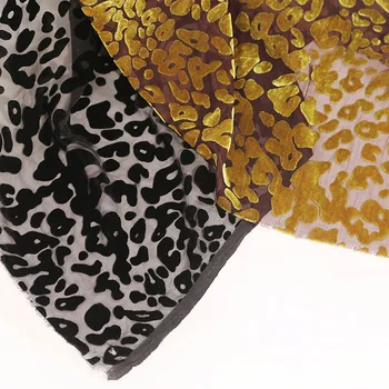 Dress Fabric Velvet Burn Out Leopard Flocked DIY Cheongsam Soft Wedding Dress Shirt Material fabric
Dress Fabric Velvet Burn Out Leopard Flocked DIY Cheongsam Soft Wedding Dress Shirt Material fabric