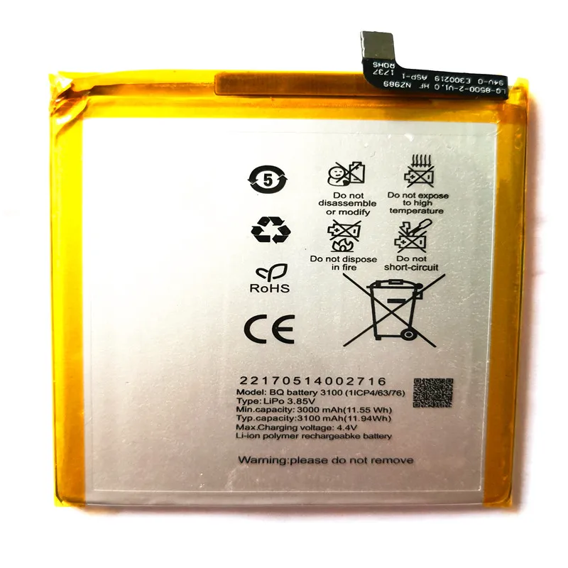 NEW Batterie battery For BQ Aquaris X X PRO Battery 3100mAh Battery with Repair Tools
NEW Batterie battery For BQ Aquaris X X PRO Battery 3100mAh Battery with Repair Tools
