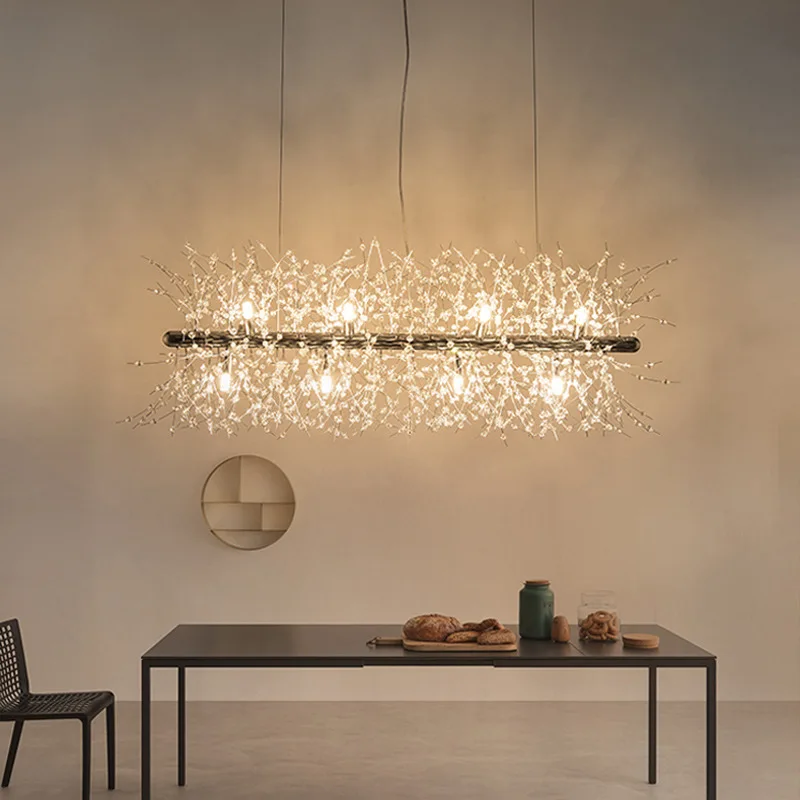 Scandinavian Minimalist Living Room Crystal Beaded Bracelet Chandelier Post-modern American-Style Creative LED Art Restaurant Ba
Scandinavian Minimalist Living Room Crystal Beaded Bracelet Chandelier Post-modern American-Style Creative LED Art Restaurant Ba