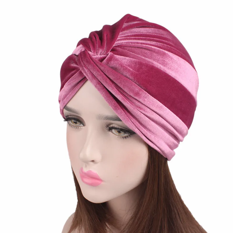 2020 Women Stretch Velvet Bonnet Caps Muslim Twist Head Scarf Hat Turban Femme Musulman Solid Under Scarf Ladies African Wrap
2020 Women Stretch Velvet Bonnet Caps Muslim Twist Head Scarf Hat Turban Femme Musulman Solid Under Scarf Ladies African Wrap