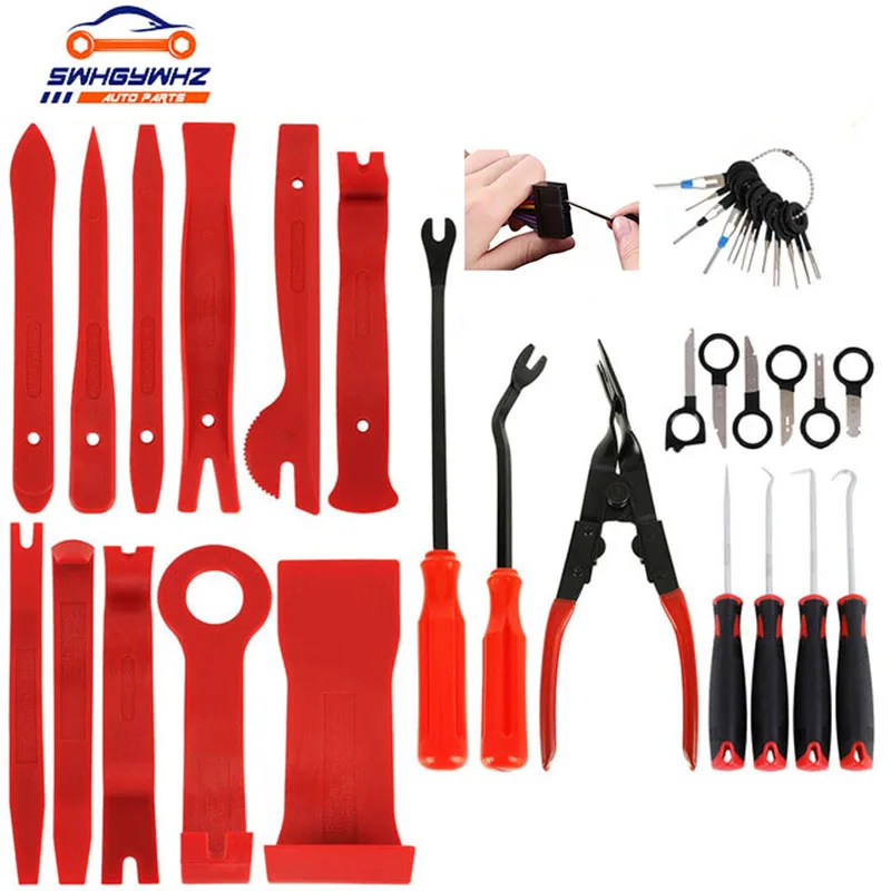 38Pcs Car Disassembly Tool Kit Hand Tool Set Car Door Panel Removal Tool Audio Disassembly Tool Kit Removal Hand Car Audio Tools
38Pcs Car Disassembly Tool Kit Hand Tool Set Car Door Panel Removal Tool Audio Disassembly Tool Kit Removal Hand Car Audio Tools