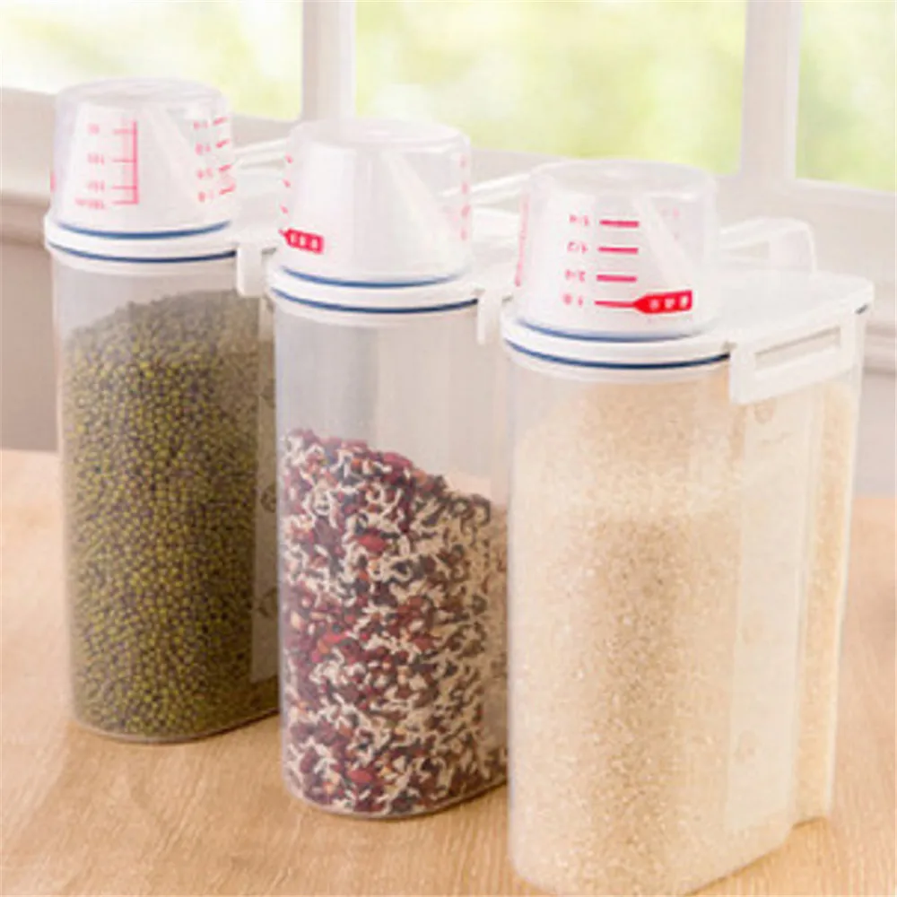 Kitchen Rice Storage Box Dry Food Rice Container Case Flour Grain Storage Bottle Moisture-Proof Rice Bucket with Measuring Cup
Kitchen Rice Storage Box Dry Food Rice Container Case Flour Grain Storage Bottle Moisture-Proof Rice Bucket with Measuring Cup