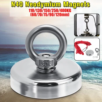 D120mm Strong Powerful Round Neodymium Magnet Hook Salvage Magnet Sea Fishing Equipment Holder Pulling Mounting Pot+10M Rope
D120mm Strong Powerful Round Neodymium Magnet Hook Salvage Magnet Sea Fishing Equipment Holder Pulling Mounting Pot+10M Rope