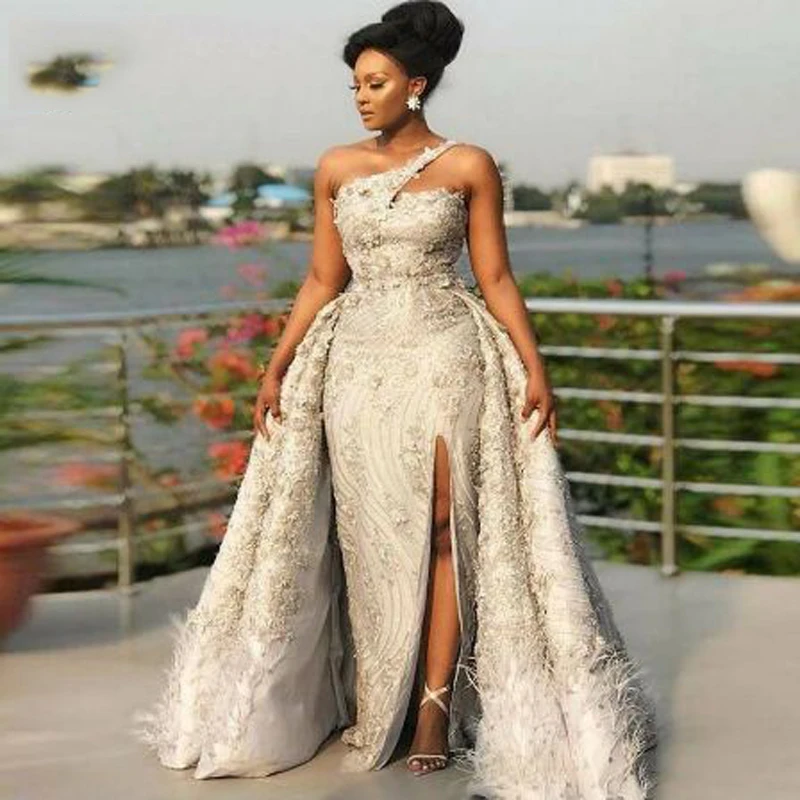 Luxury Appliques Beading Lace Pleat Ruffles One-shoulder Mermaid Evening Dresses Simple Sleeveless Prom Gown robe de soiree
Luxury Appliques Beading Lace Pleat Ruffles One-shoulder Mermaid Evening Dresses Simple Sleeveless Prom Gown robe de soiree
