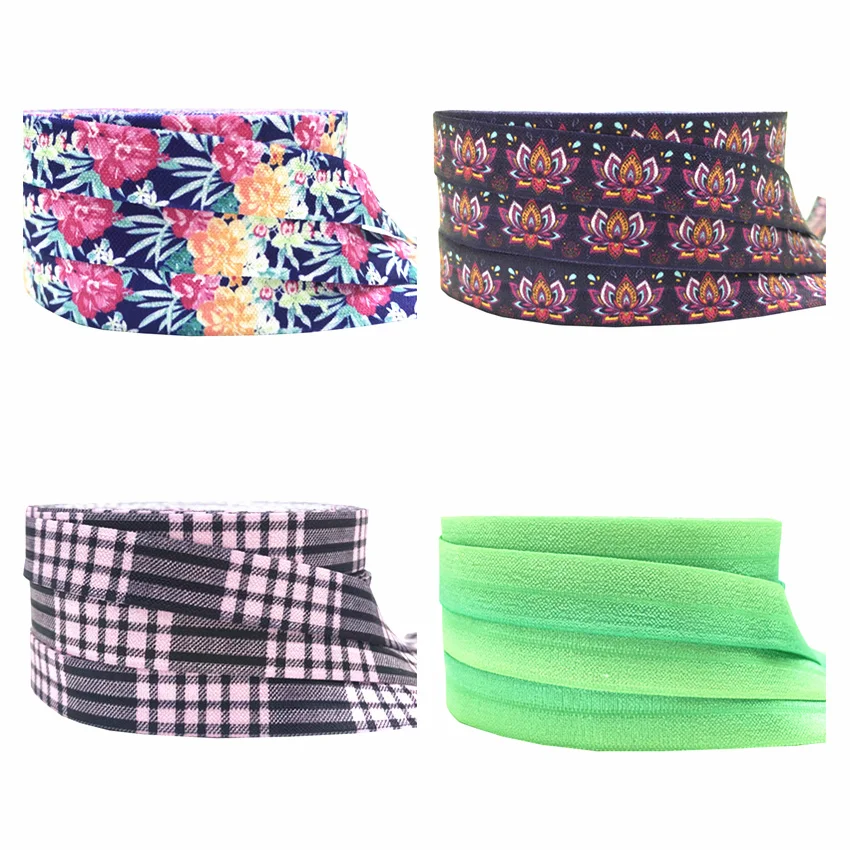 10Yards 16mm Gradient Lotus printed Grid fold over elastic Flower FOE Handmade Accessories DIY Hair tie Party Decor ribbon
10Yards 16mm Gradient Lotus printed Grid fold over elastic Flower FOE Handmade Accessories DIY Hair tie Party Decor ribbon