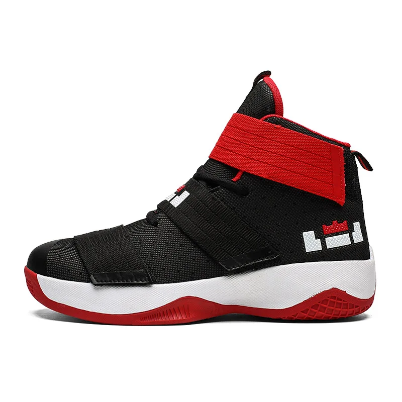 New Basketball Shoes Mens Outdoor High top Lebron James Sneakers Anti-skid Shockproof Ankle Boots Women Sports Shoes Unisex
New Basketball Shoes Mens Outdoor High top Lebron James Sneakers Anti-skid Shockproof Ankle Boots Women Sports Shoes Unisex