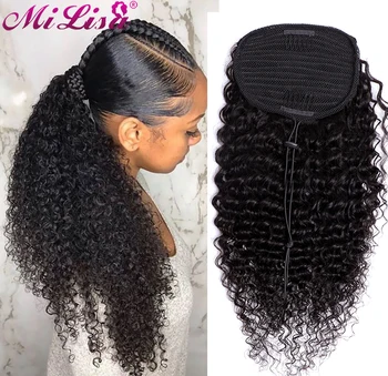 Ponytail Human Hair Brazilian Mi Lisa Curly Ponytail Human Hair Extensions With Clip In 100% Human Hair For Black Women 1 Piece
Ponytail Human Hair Brazilian Mi Lisa Curly Ponytail Human Hair Extensions With Clip In 100% Human Hair For Black Women 1 Piece