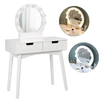 Dressing Table With Lighted Mirror Modern Bedroom Storage Cabinet Nordic Net Red Makeup Table Home Mini Cosmetic Table Set HWC
Dressing Table With Lighted Mirror Modern Bedroom Storage Cabinet Nordic Net Red Makeup Table Home Mini Cosmetic Table Set HWC