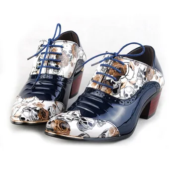 2020 Height Increasing Patent Leather Pointed Oxfords Shoes Men Skull Pattern Party Wedding Shoes Men's Dress Shoes
2020 Height Increasing Patent Leather Pointed Oxfords Shoes Men Skull Pattern Party Wedding Shoes Men's Dress Shoes