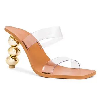Moraima snc Fashion Sexy High heel Sandal Woman Open Toe PVC Patchwork Strange heels Shoe Cutouts Gladiator Sandal
Moraima snc Fashion Sexy High heel Sandal Woman Open Toe PVC Patchwork Strange heels Shoe Cutouts Gladiator Sandal