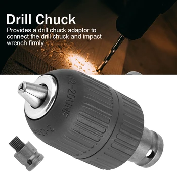 Drill chuck 2-13mm Driver Adapter Without Automatic Tightening Wrench 1/2 "-20UNF Shaft For Lathe Drill
Drill chuck 2-13mm Driver Adapter Without Automatic Tightening Wrench 1/2 "-20UNF Shaft For Lathe Drill