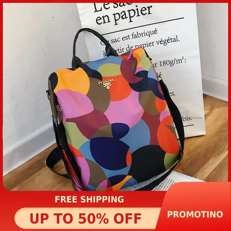 Promotional LargeVolume Backpack Women's New Style Versatile Oxford Nylon Cloth Backpack College Style Printed Travel School Bag
Promotional LargeVolume Backpack Women's New Style Versatile Oxford Nylon Cloth Backpack College Style Printed Travel School Bag