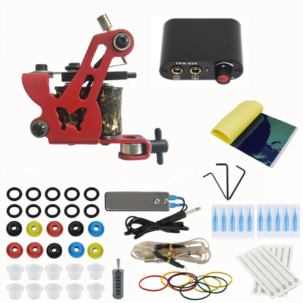 Beginner Complete Tattoo Kit 1 Machines Gun Set Black Power Supply Grips Permanent Makeup Tools
Beginner Complete Tattoo Kit 1 Machines Gun Set Black Power Supply Grips Permanent Makeup Tools