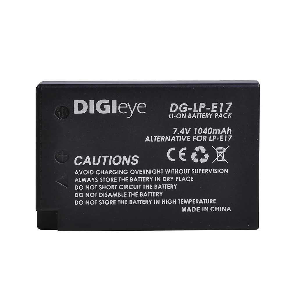 

LP-E17 LPE17 Battery for Canon EOS Rebel T7i, T6i, T6s, SL2, EOS M6, M5, M3, 77D, 750D, 760D, 800D, 200D, 8000D, KISS X8i