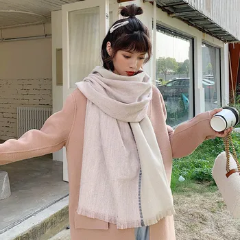 Autumn Winter New Fashion All-match Student Long Thickened Scarf Imitation Cashmere Color Matching Breathable Soft Shawl B01
Autumn Winter New Fashion All-match Student Long Thickened Scarf Imitation Cashmere Color Matching Breathable Soft Shawl B01