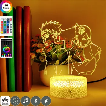 7 Colors Led Night Light Naruto Pein and Konan Character Image Three-dimensional Acrylic Party Atmosphere Clock Base Table Lamp
7 Colors Led Night Light Naruto Pein and Konan Character Image Three-dimensional Acrylic Party Atmosphere Clock Base Table Lamp